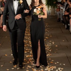 Black bridesmaid dress